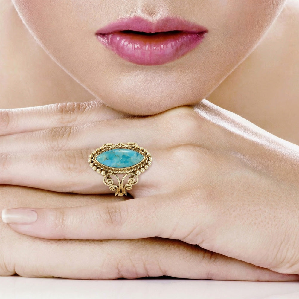 Turquoise Ring GoldCopper™ R2652-GB-C75