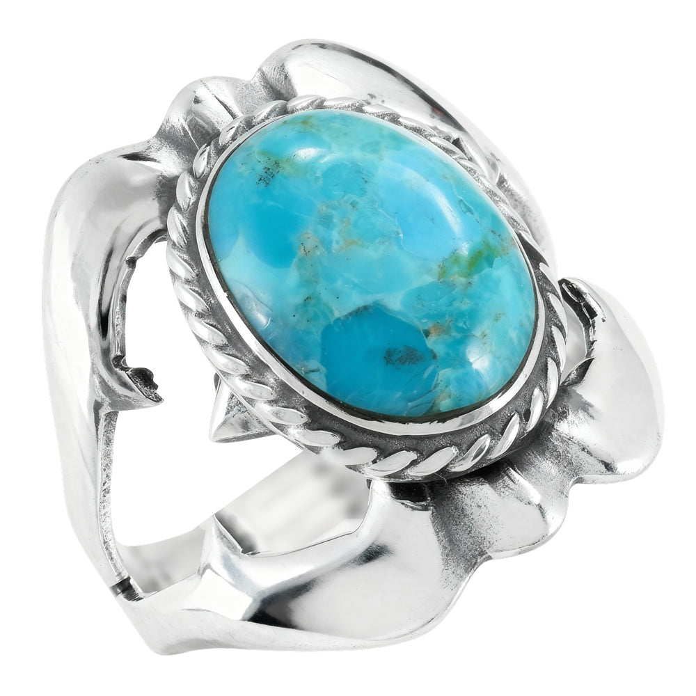 Turquoise Ring Sterling Silver R2653-C75