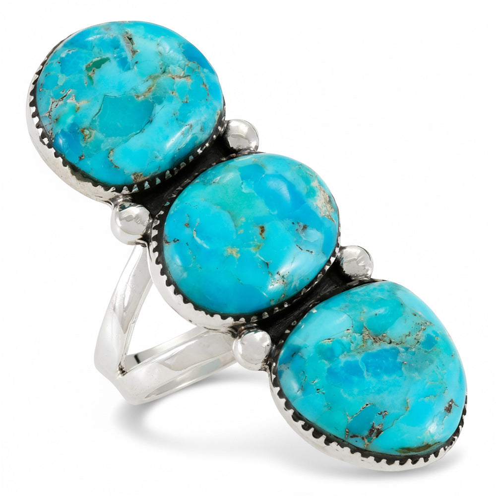 Turquoise Ring Sterling Silver R2665-C75