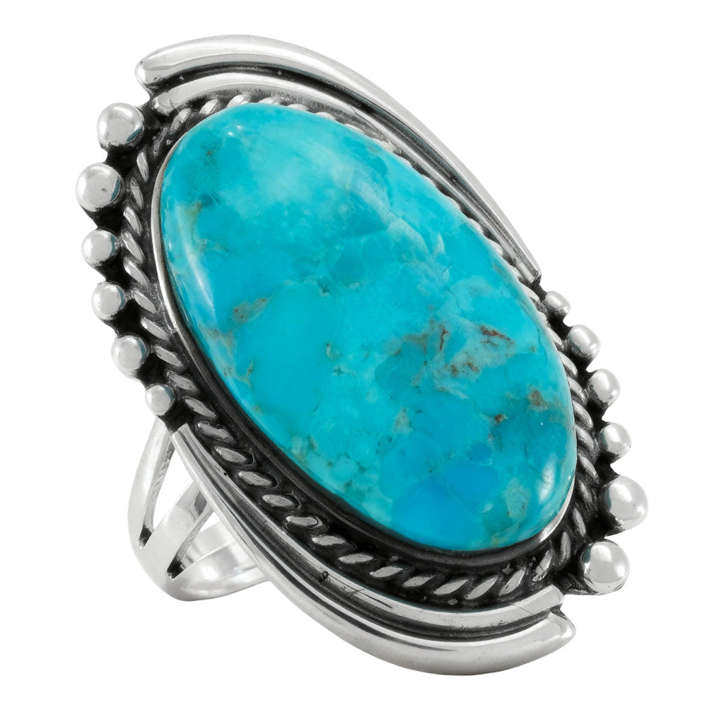 Turquoise Ring Sterling Silver R2660-C75