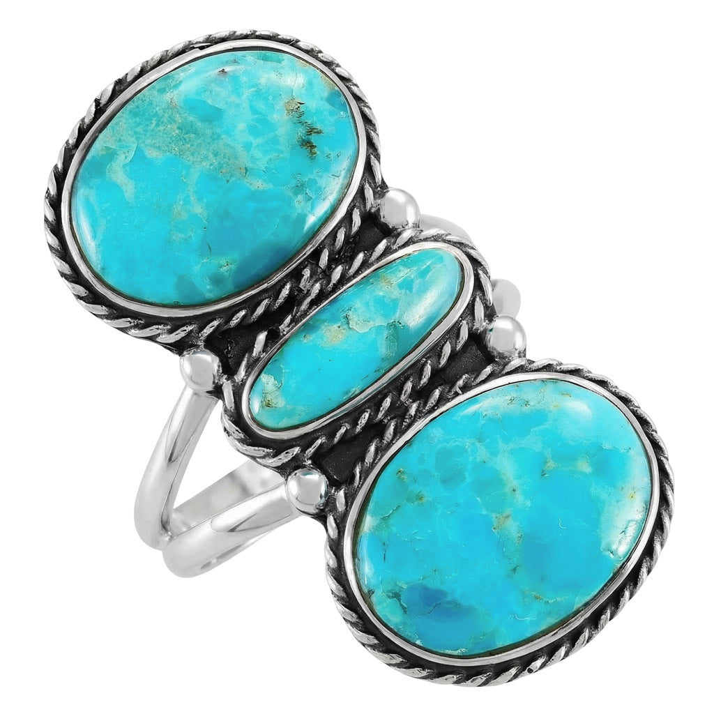 Turquoise Ring Sterling Silver R2661-C75