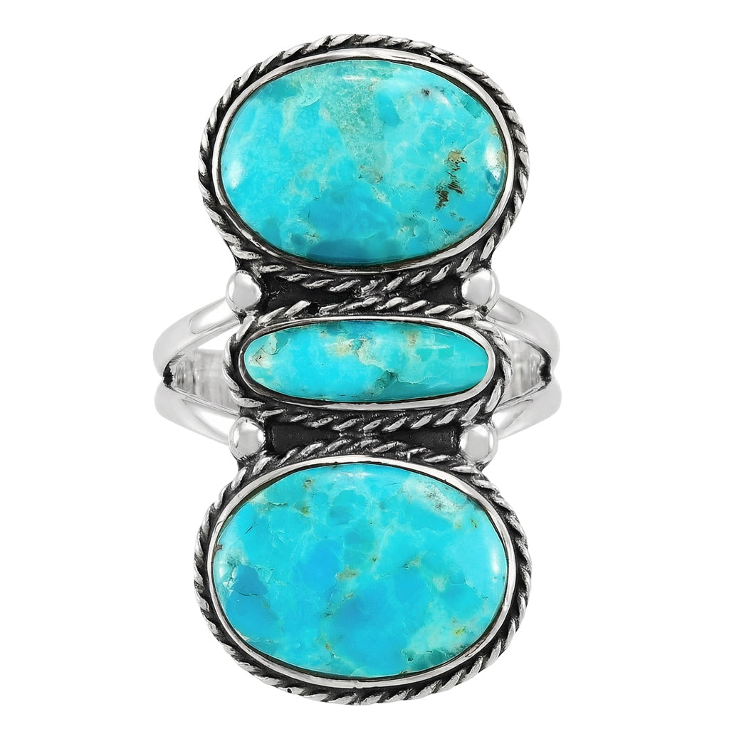 Turquoise Ring Sterling Silver R2661-C75