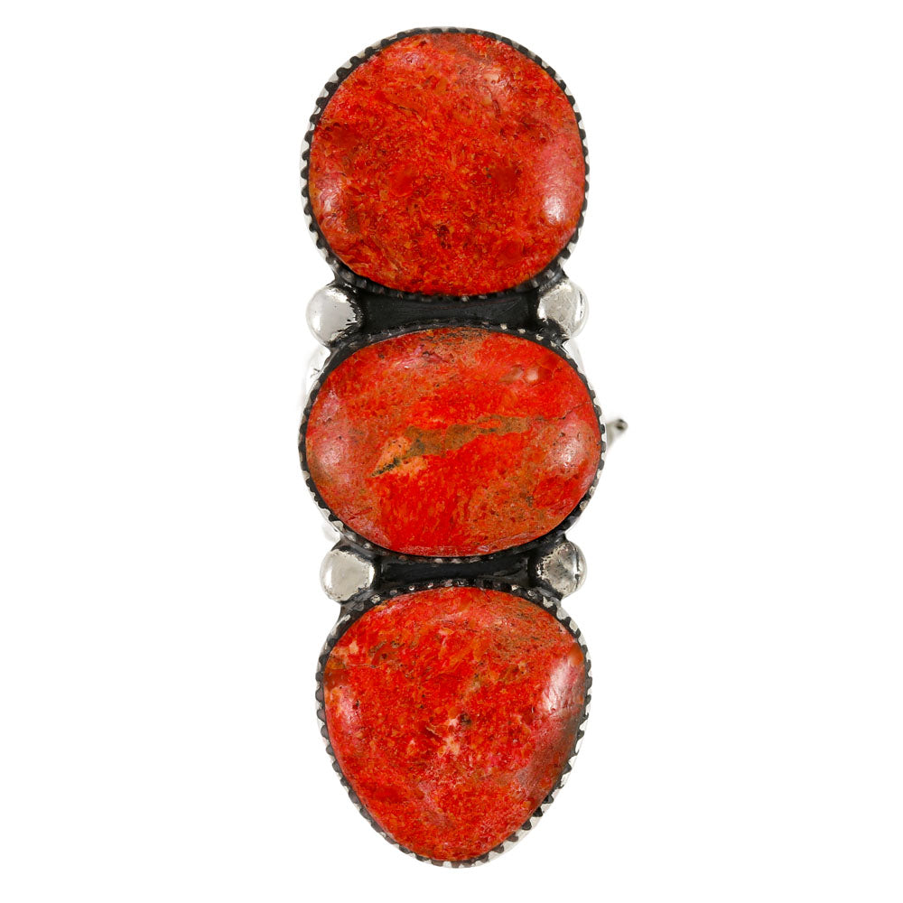 Coral Ring Sterling Silver R2665-C74