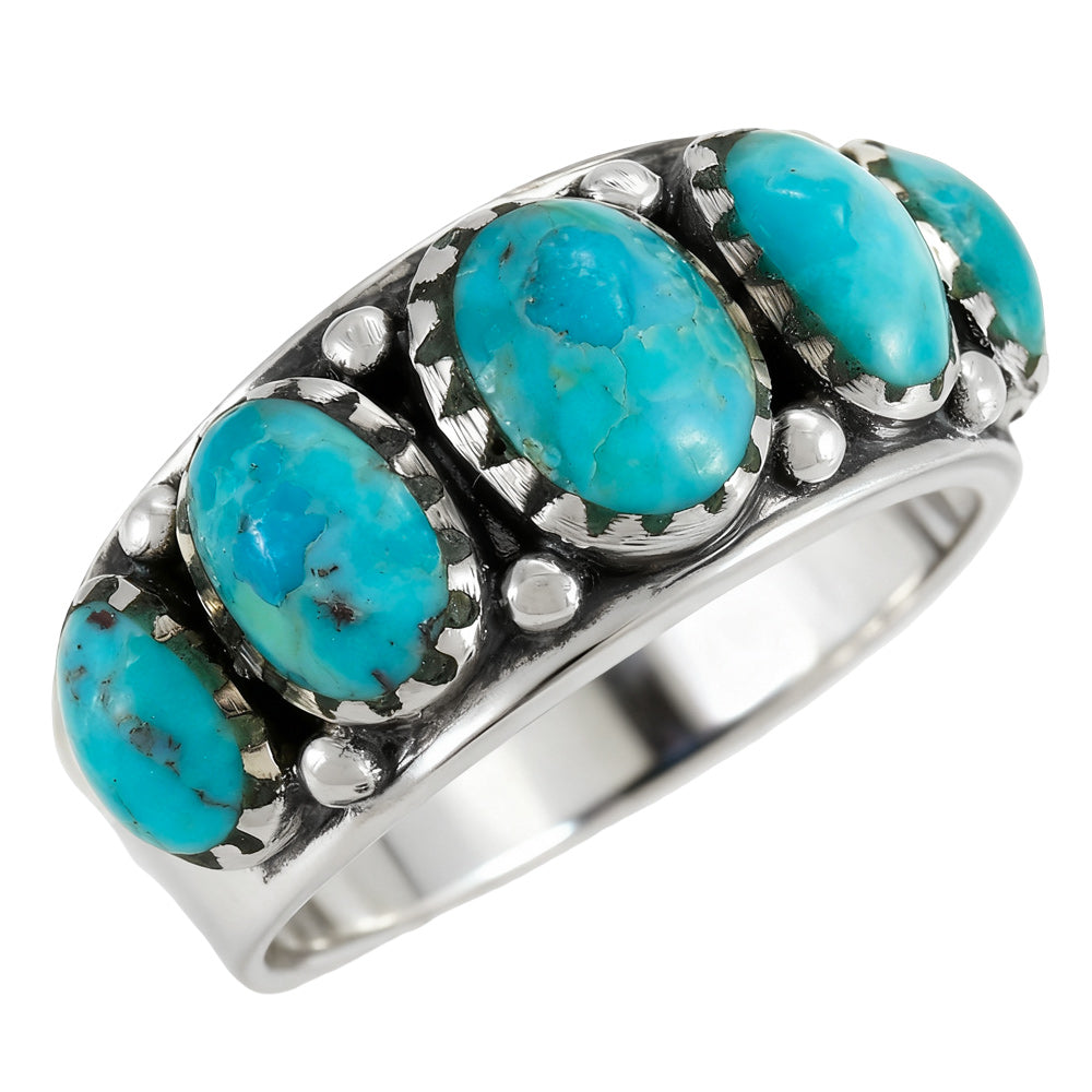 Turquoise Ring Sterling Silver R2667-C75