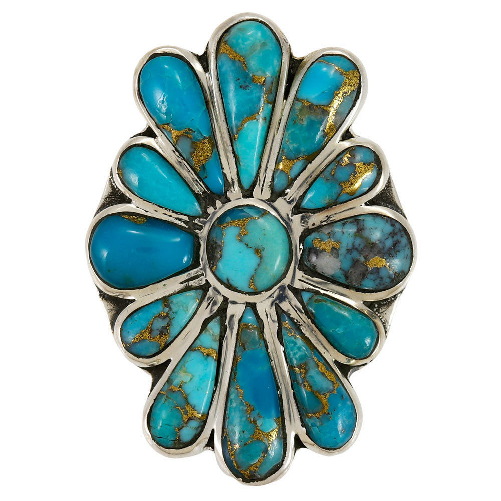 Matrix Turquoise Ring Sterling Silver R2668-C84