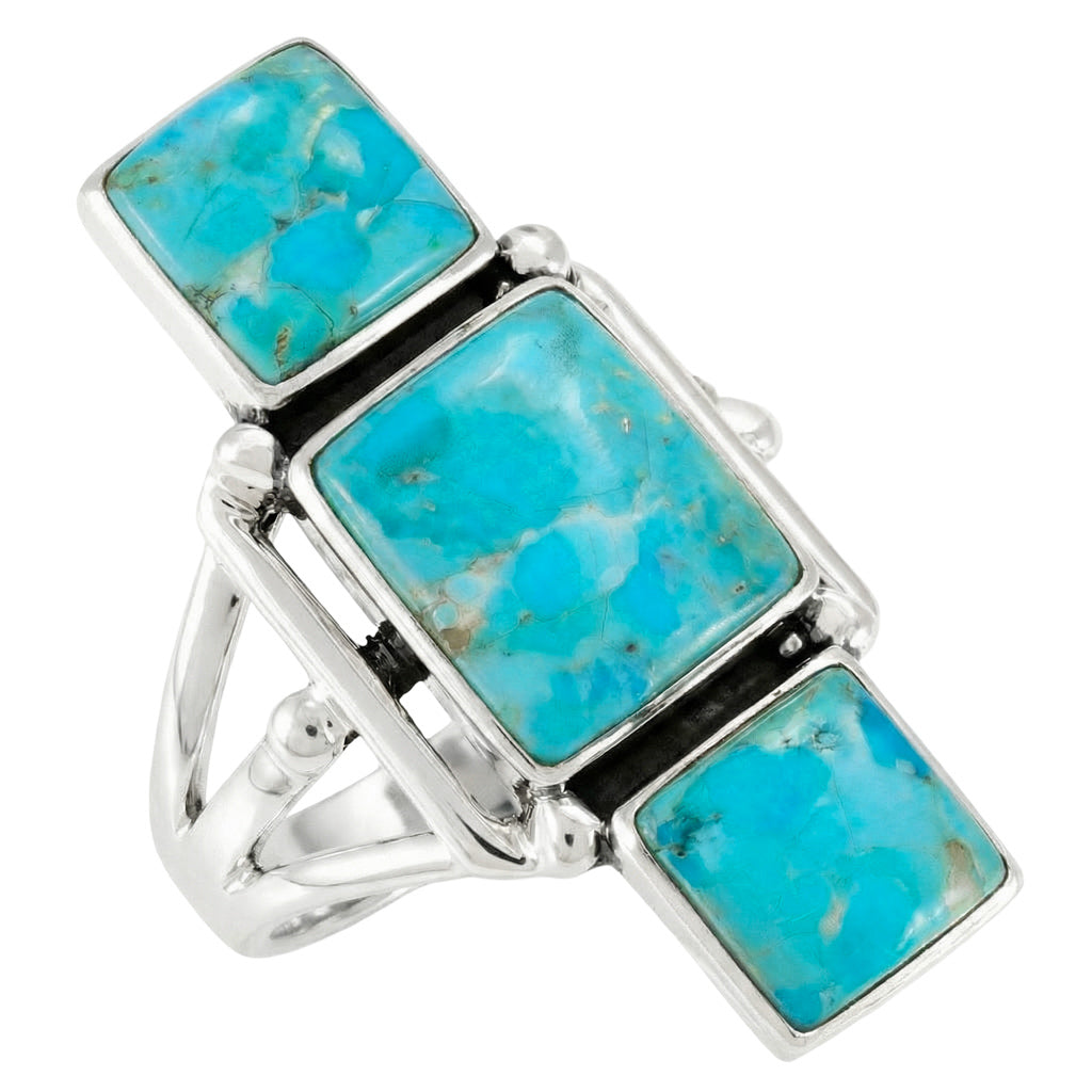Turquoise Ring Sterling Silver R2670-C75