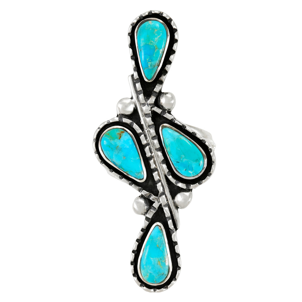 Turquoise Ring Sterling Silver R2671-C75
