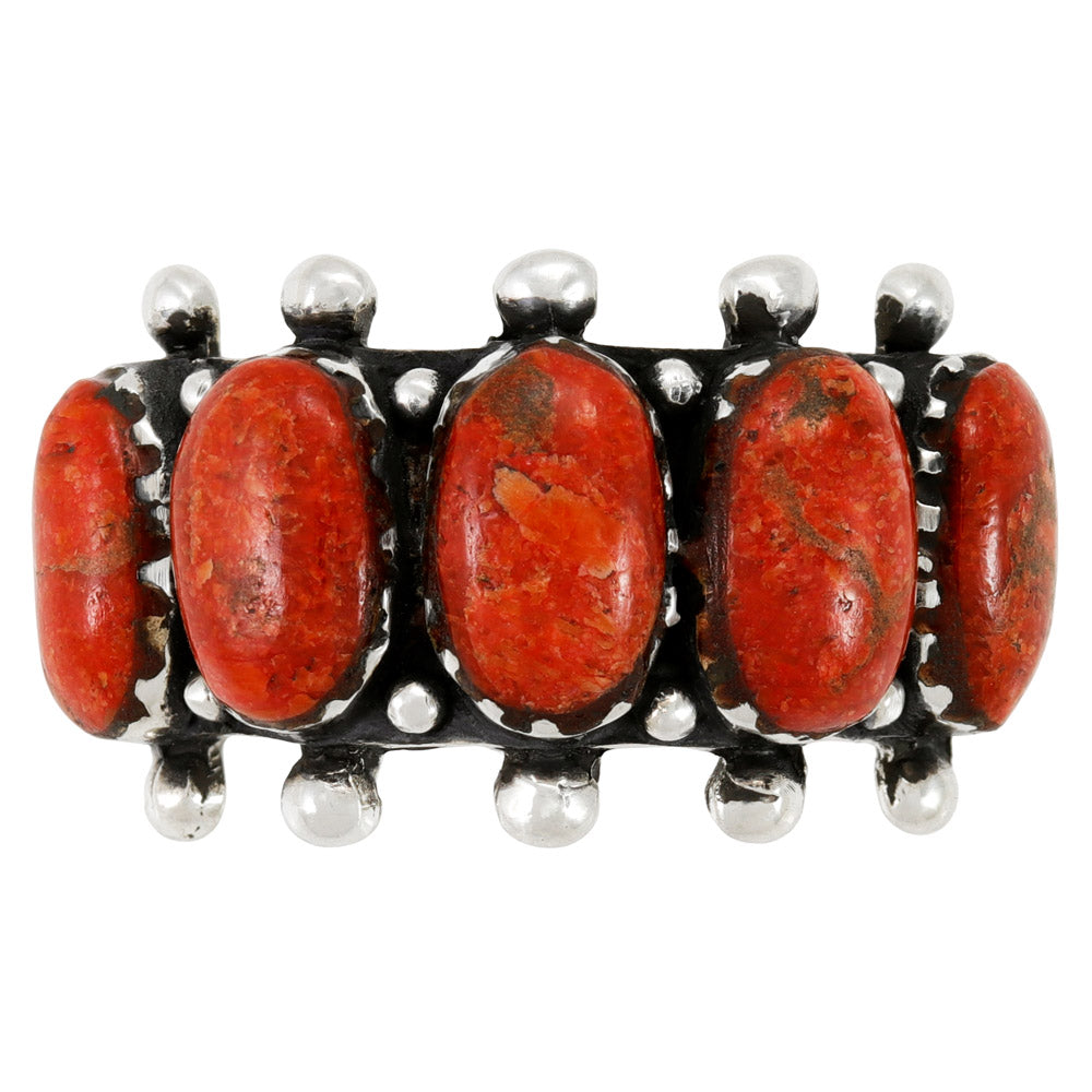 Coral Ring Sterling Silver R2672-C74