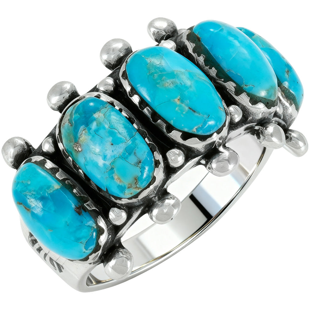 Turquoise Ring Sterling Silver R2672-C75