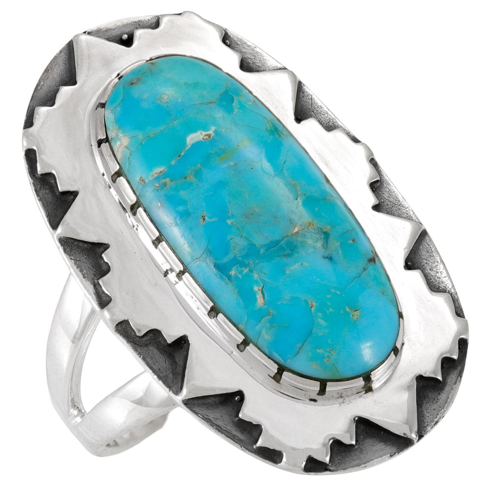 Turquoise Ring Sterling Silver R2673-C75