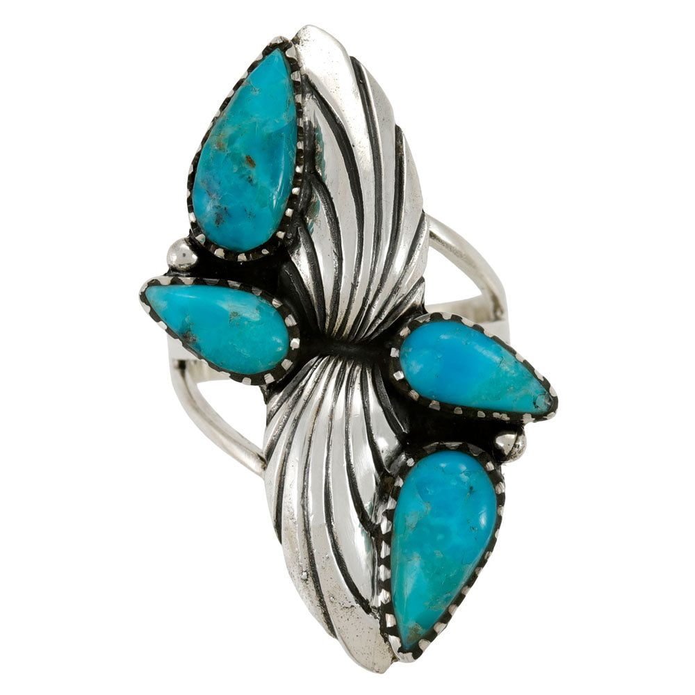 Turquoise Ring Sterling Silver R2674-C75