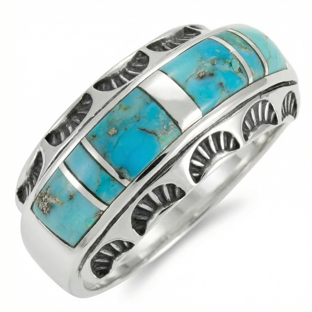 FINAL CLEARANCE - Turquoise Ring SilveryCopper™ R2675-SB-C05