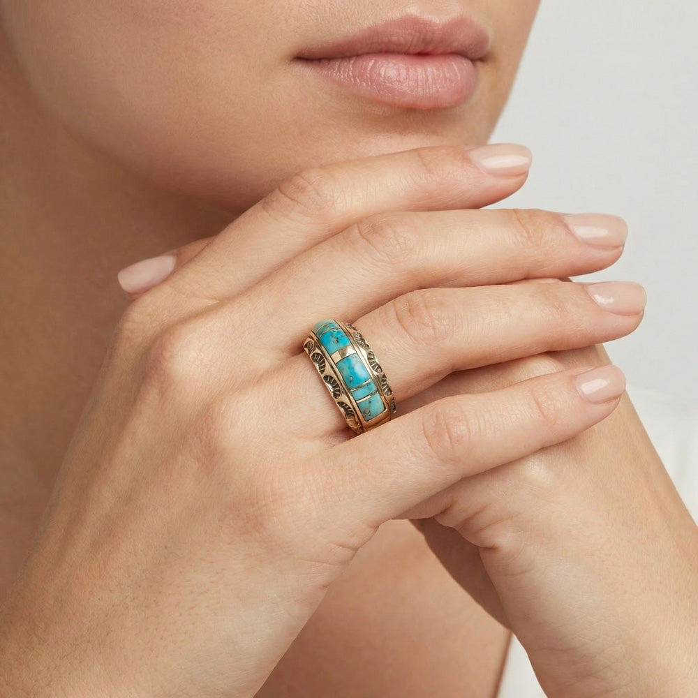 Turquoise Ring GoldCopper™ R2675-GB-C05