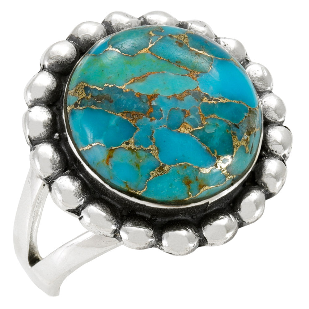 Matrix Turquoise Ring Sterling Silver R2676-C84