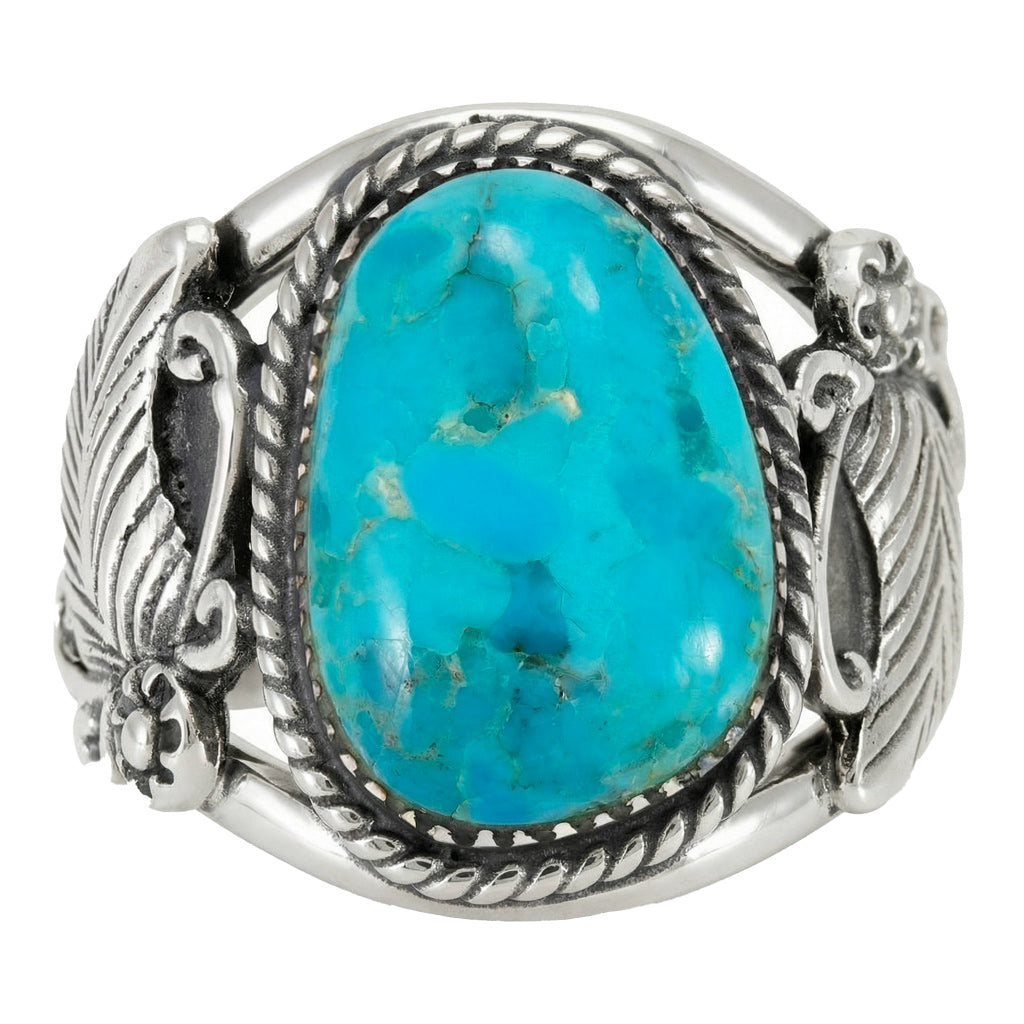 Turquoise Ring Sterling Silver R2677-C75