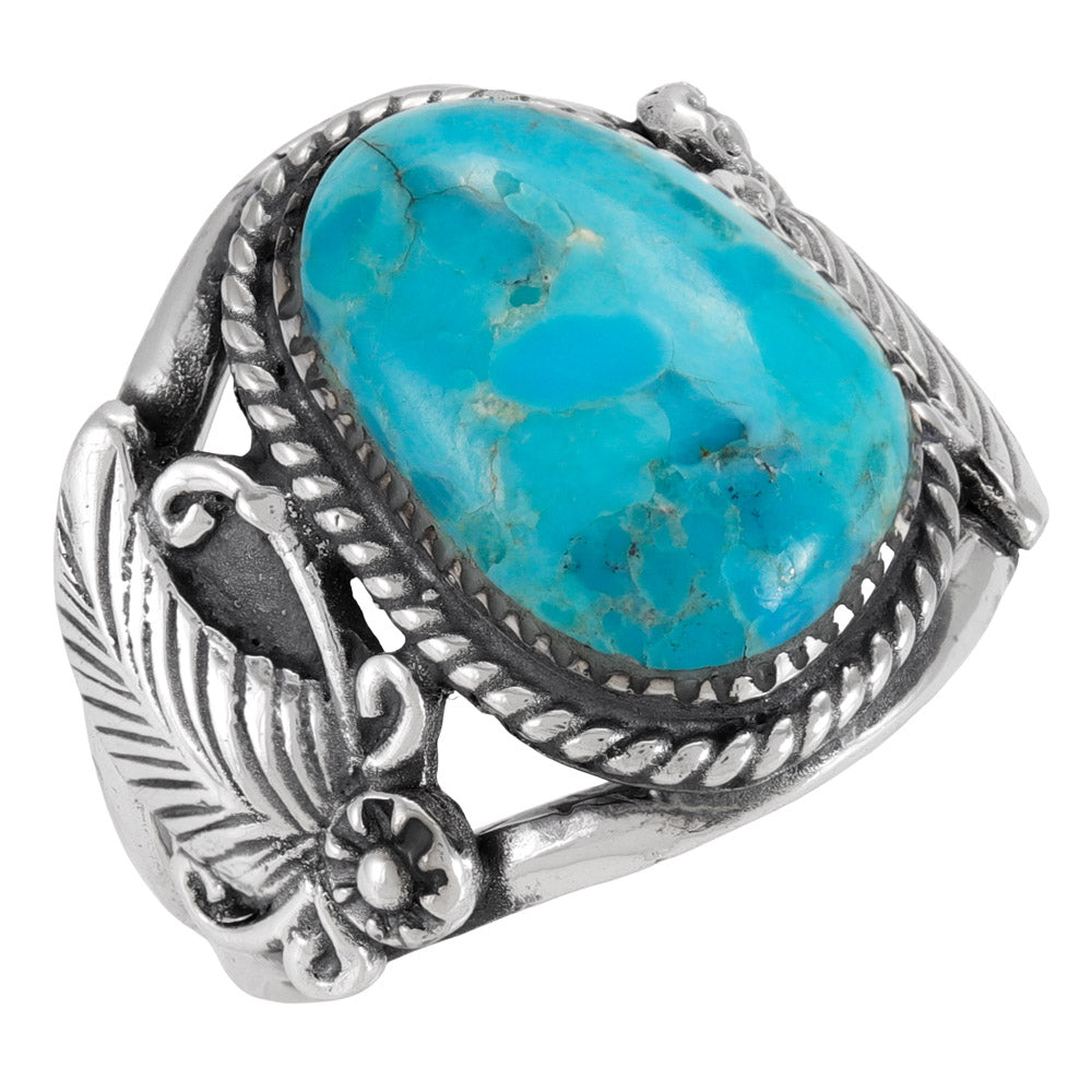 Turquoise Ring Sterling Silver R2677-C75
