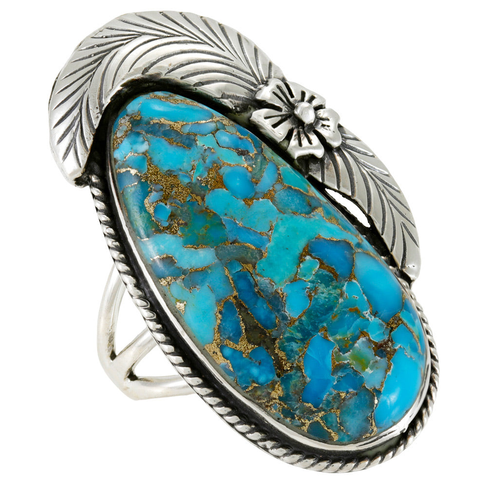 Matrix Turquoise Ring Sterling Silver R2680-C84