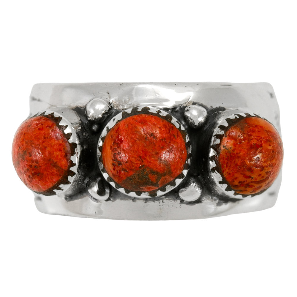 Coral Ring Sterling Silver R2681-C74