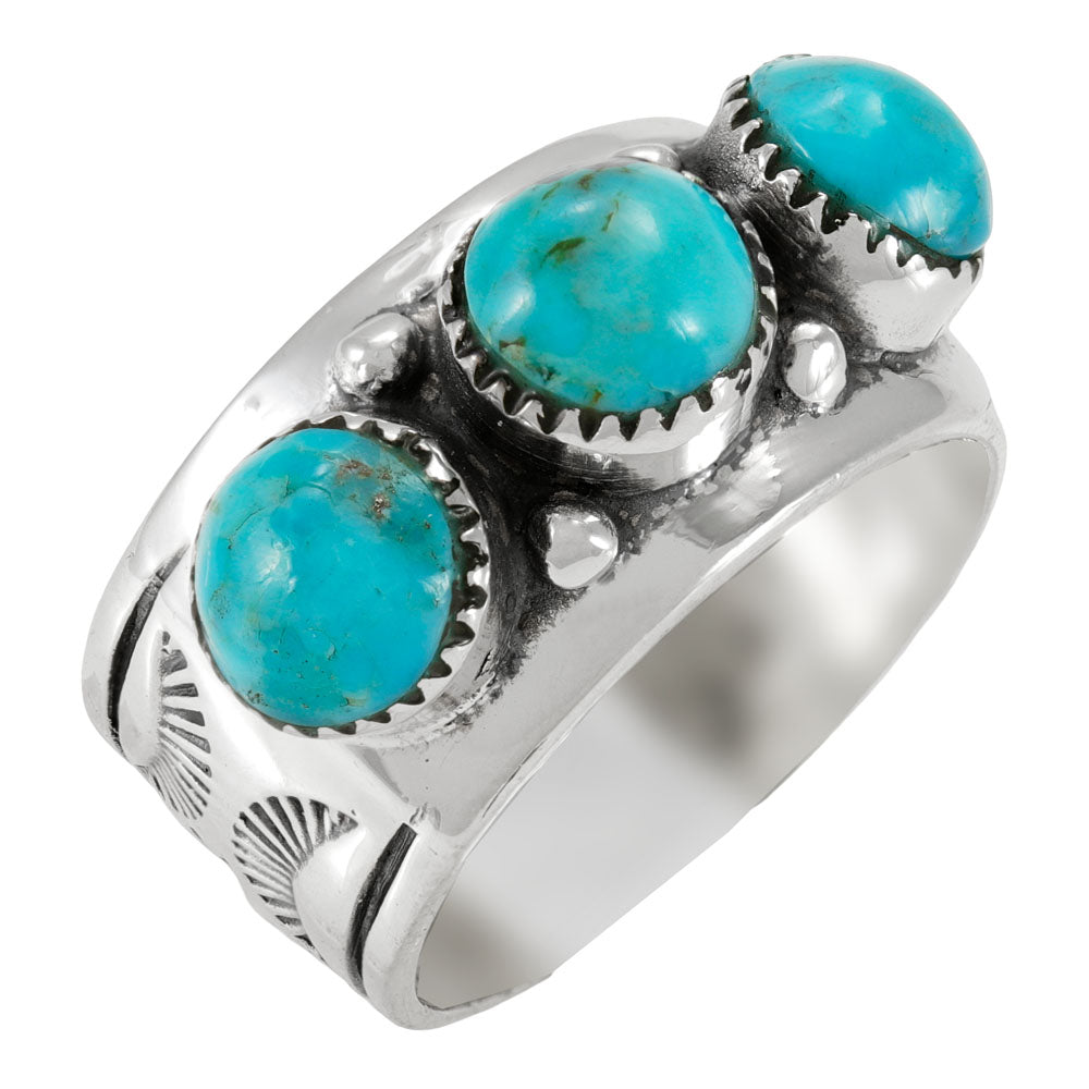 Turquoise Ring Sterling Silver R2681-C75