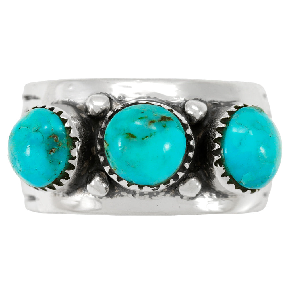 FINAL CLEARANCE - Turquoise Ring SilveryCopper™ R2681-SB-C75