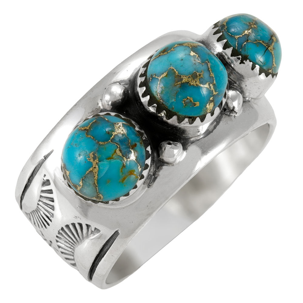 Matrix Turquoise Ring Sterling Silver R2681-C84