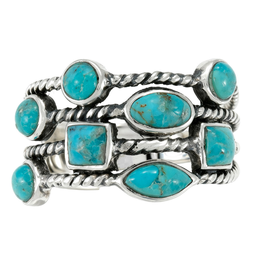 Turquoise Ring Sterling Silver R2683-C75