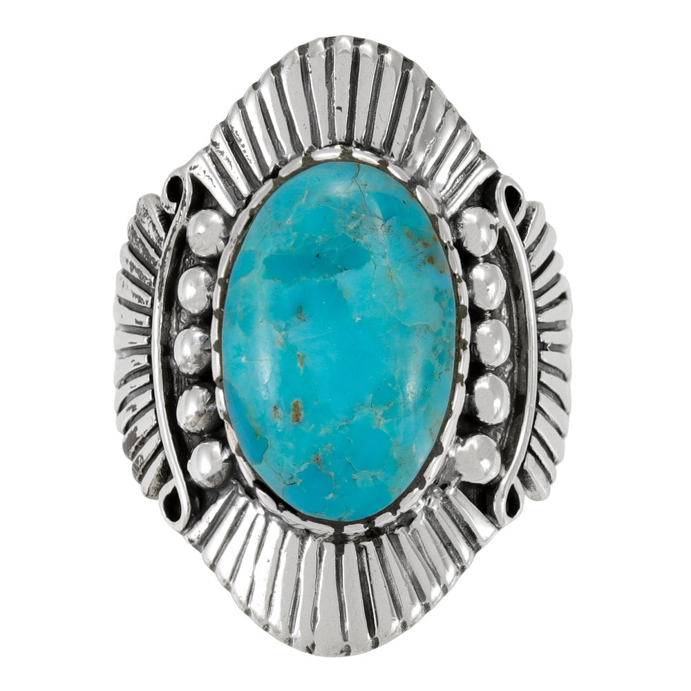 Turquoise Ring Sterling Silver R2684-C75