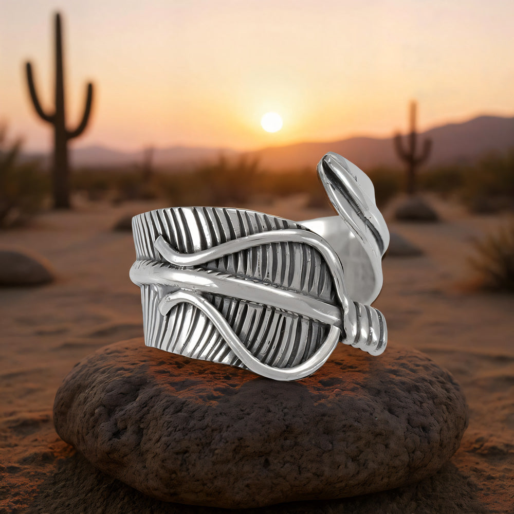 Feather Ring Sterling Silver R2685
