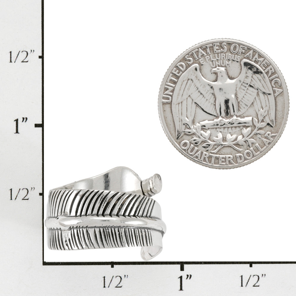 Feather Ring Sterling Silver R2685