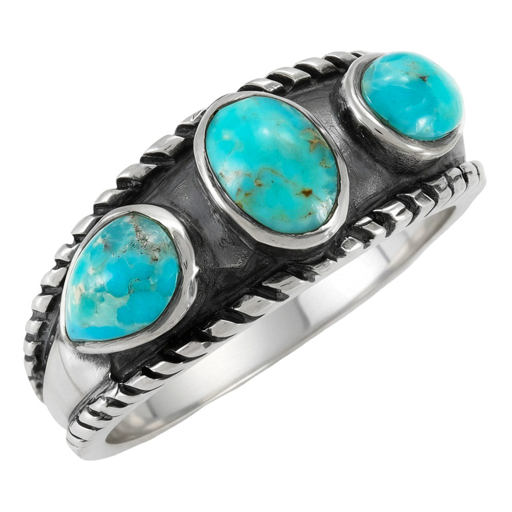 Turquoise Ring Sterling Silver R2686-C75