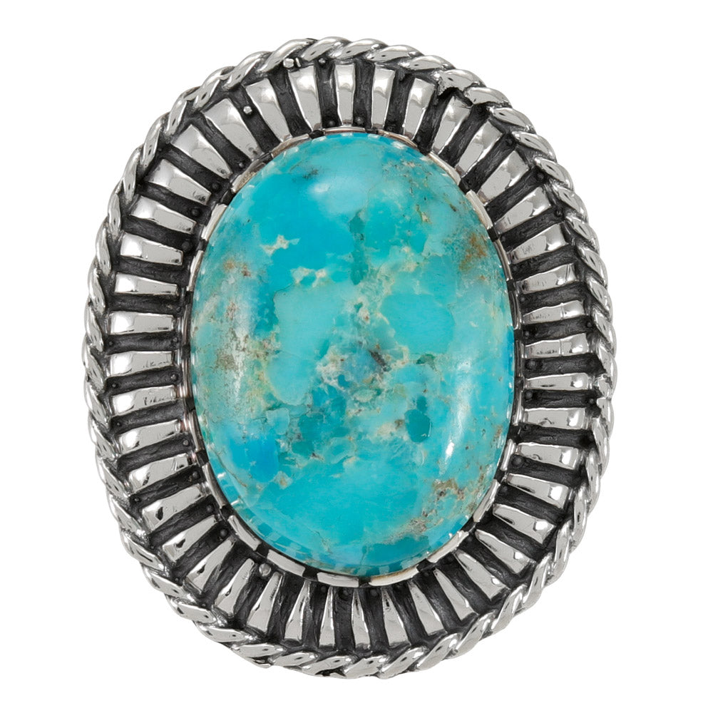 Turquoise Ring Sterling Silver R2687-C75