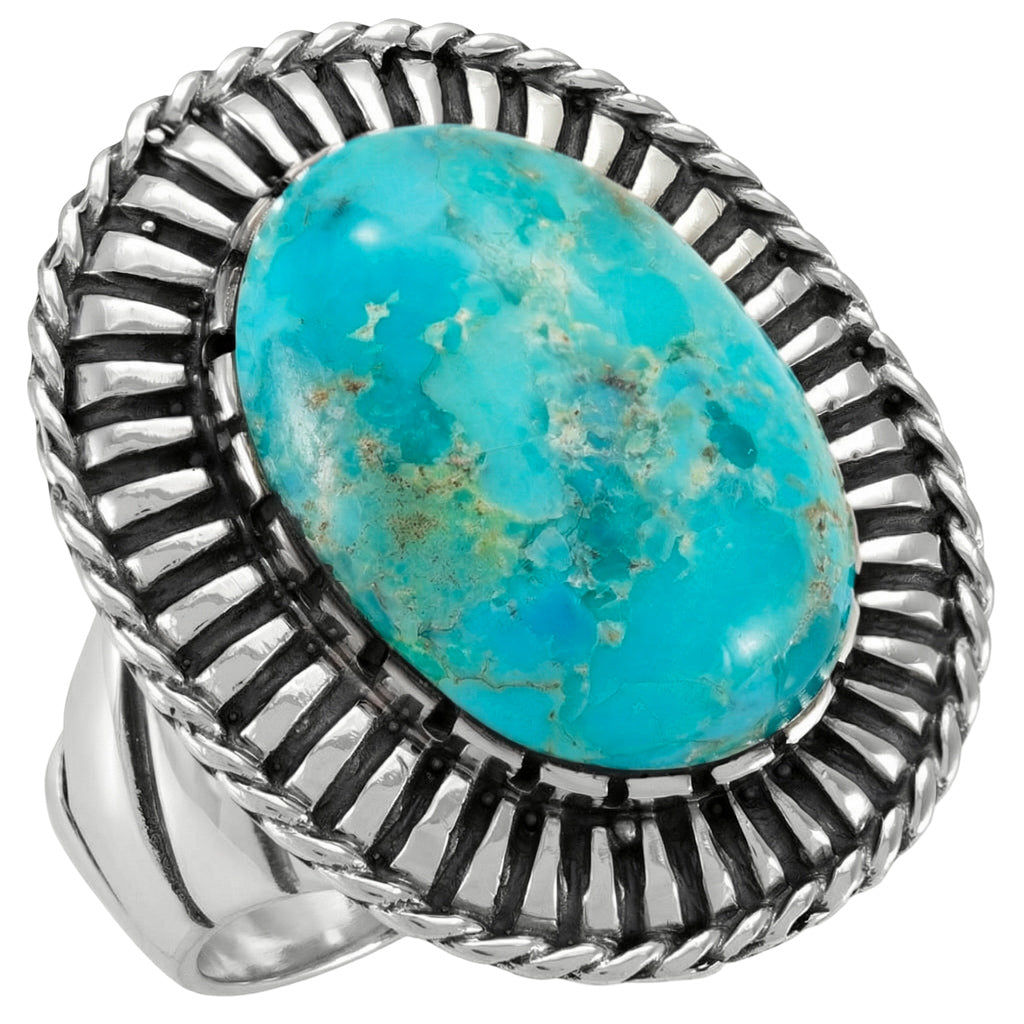 Turquoise Ring Sterling Silver R2687-C75