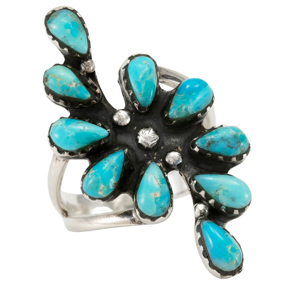 Turquoise Ring Sterling Silver R2688-C75