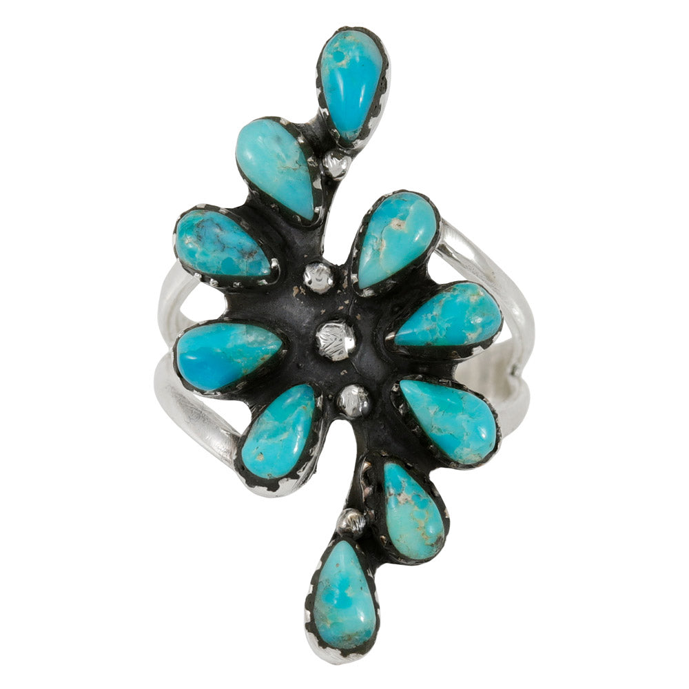 Turquoise Ring Sterling Silver R2688-C75