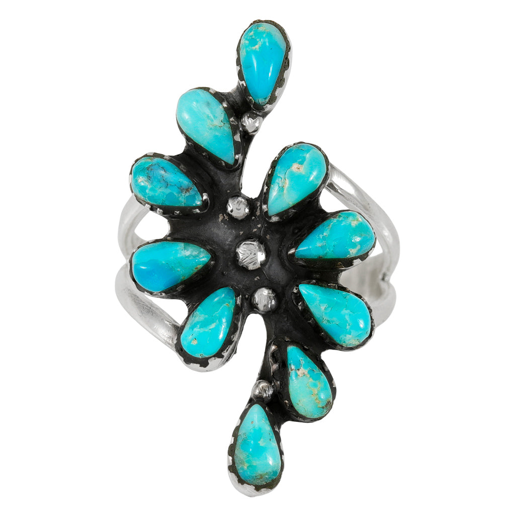 FINAL CLEARANCE - Turquoise Ring SilveryCopper™ R2688-SB-C75