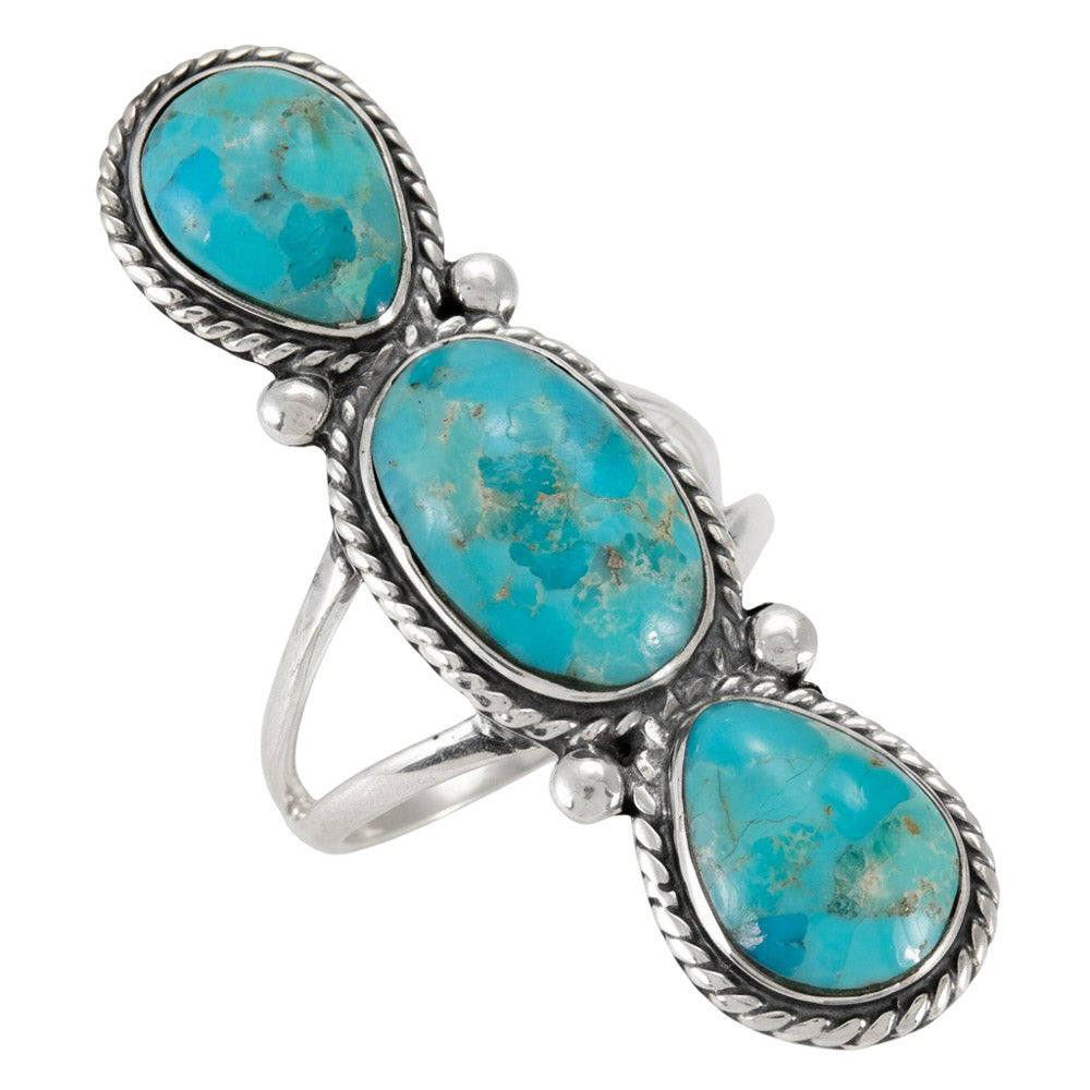 Turquoise Ring Sterling Silver R2689-C75