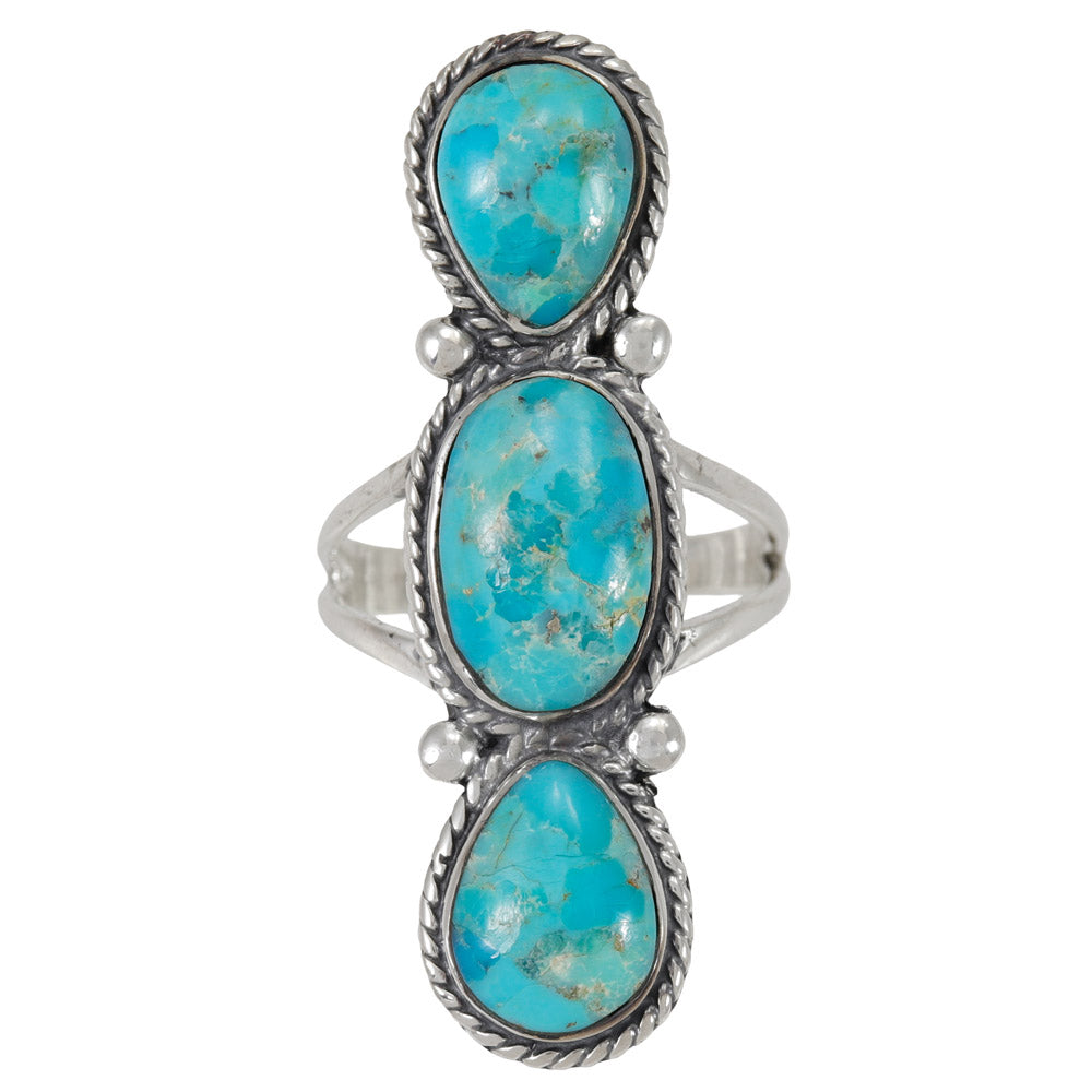 Turquoise Ring Sterling Silver R2689-C75