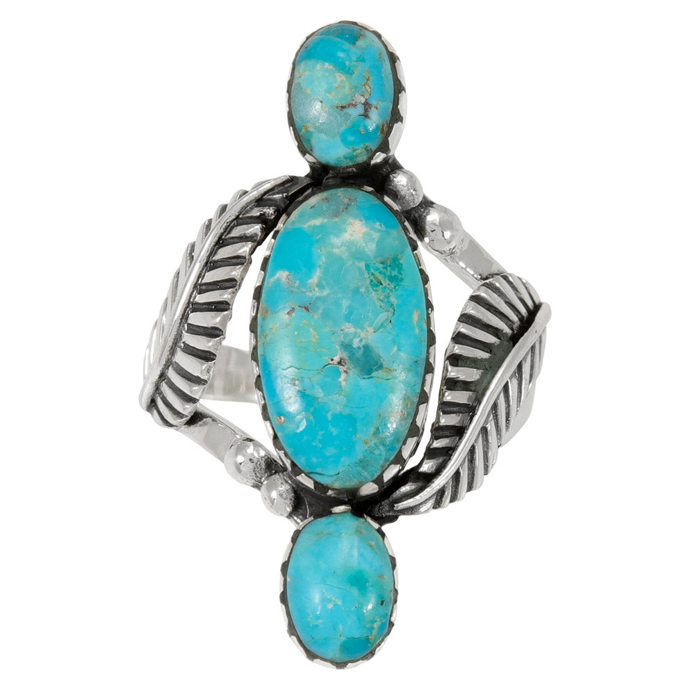 Turquoise Ring Sterling Silver R2690-C75
