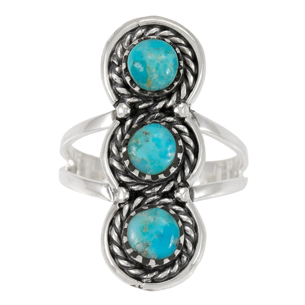 Turquoise Ring Sterling Silver R2691-C75