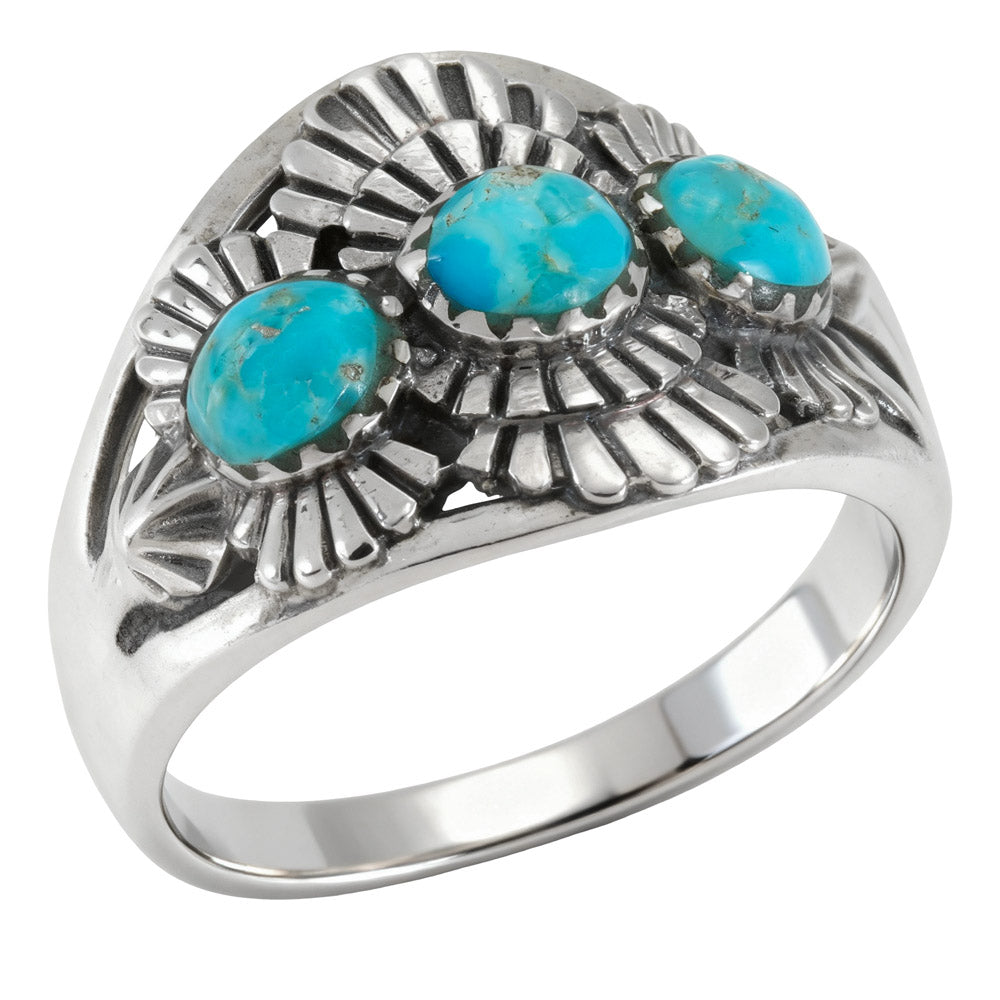 Turquoise Ring Sterling Silver R2693-C75