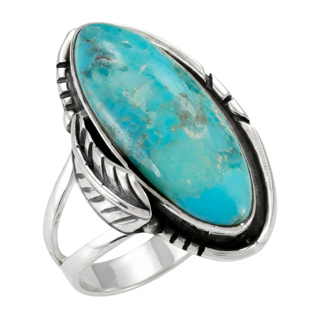 Turquoise Ring Sterling Silver R2694-C75