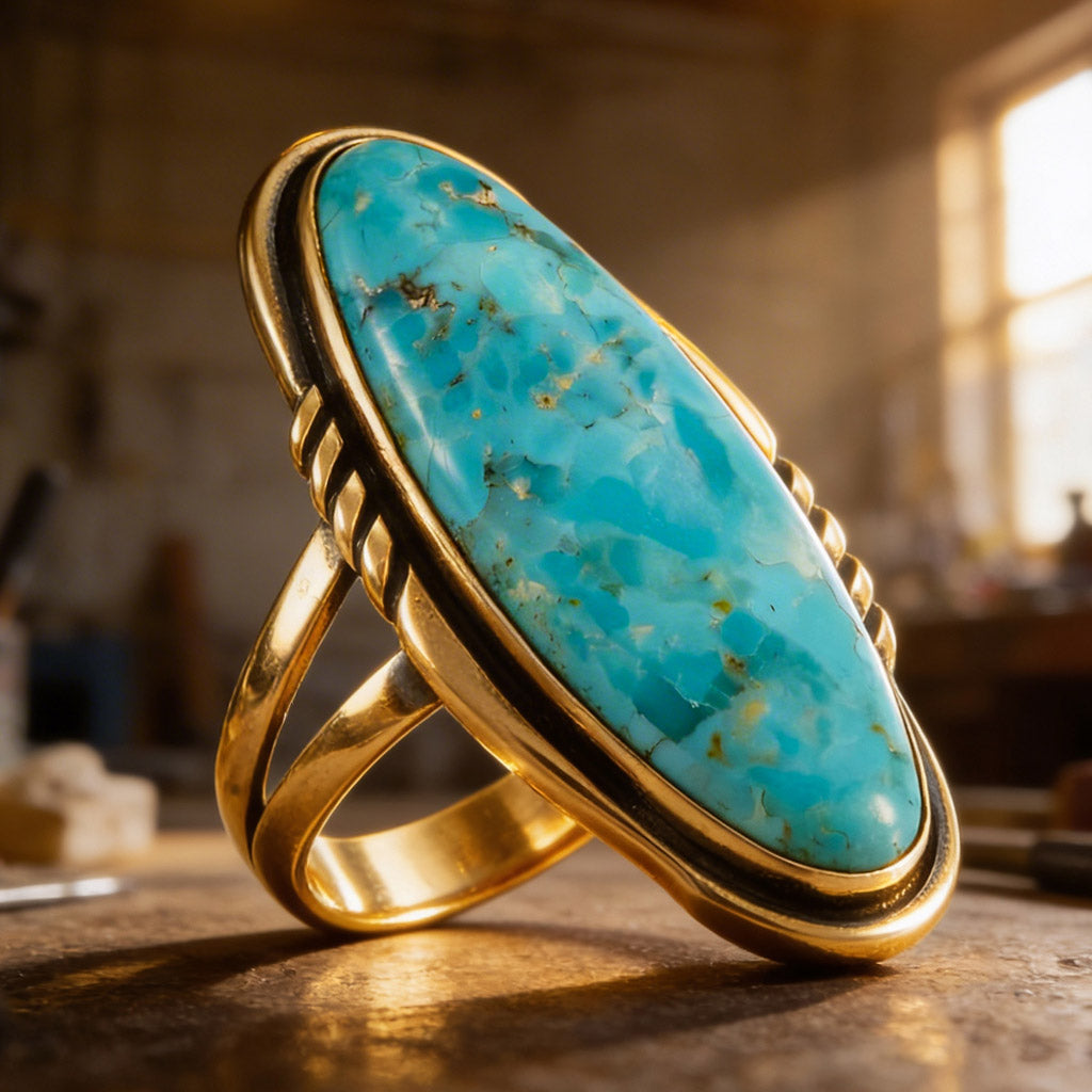 Turquoise Ring GoldCopper™ R2696-GB-C75