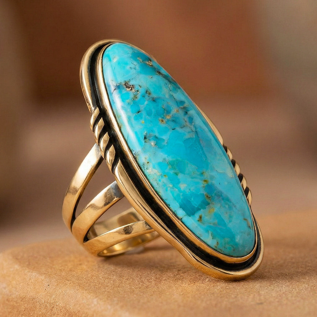 Turquoise Ring GoldCopper™ R2696-GB-C75