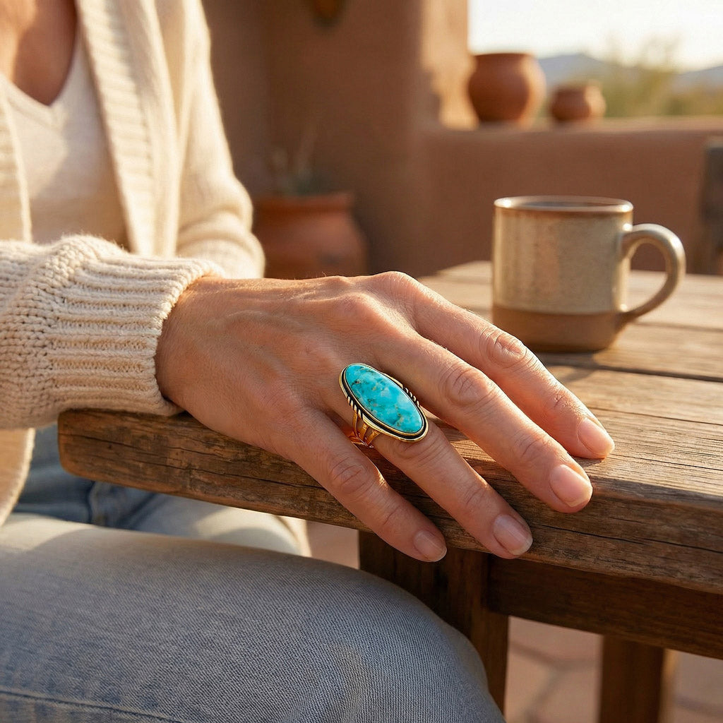 Turquoise Ring GoldCopper™ R2696-GB-C75