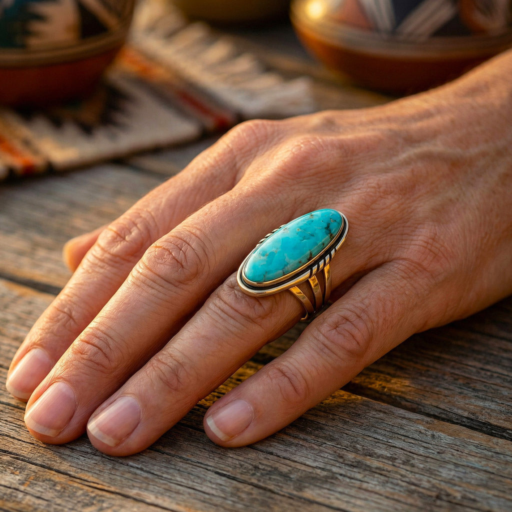 Turquoise Ring GoldCopper™ R2696-GB-C75