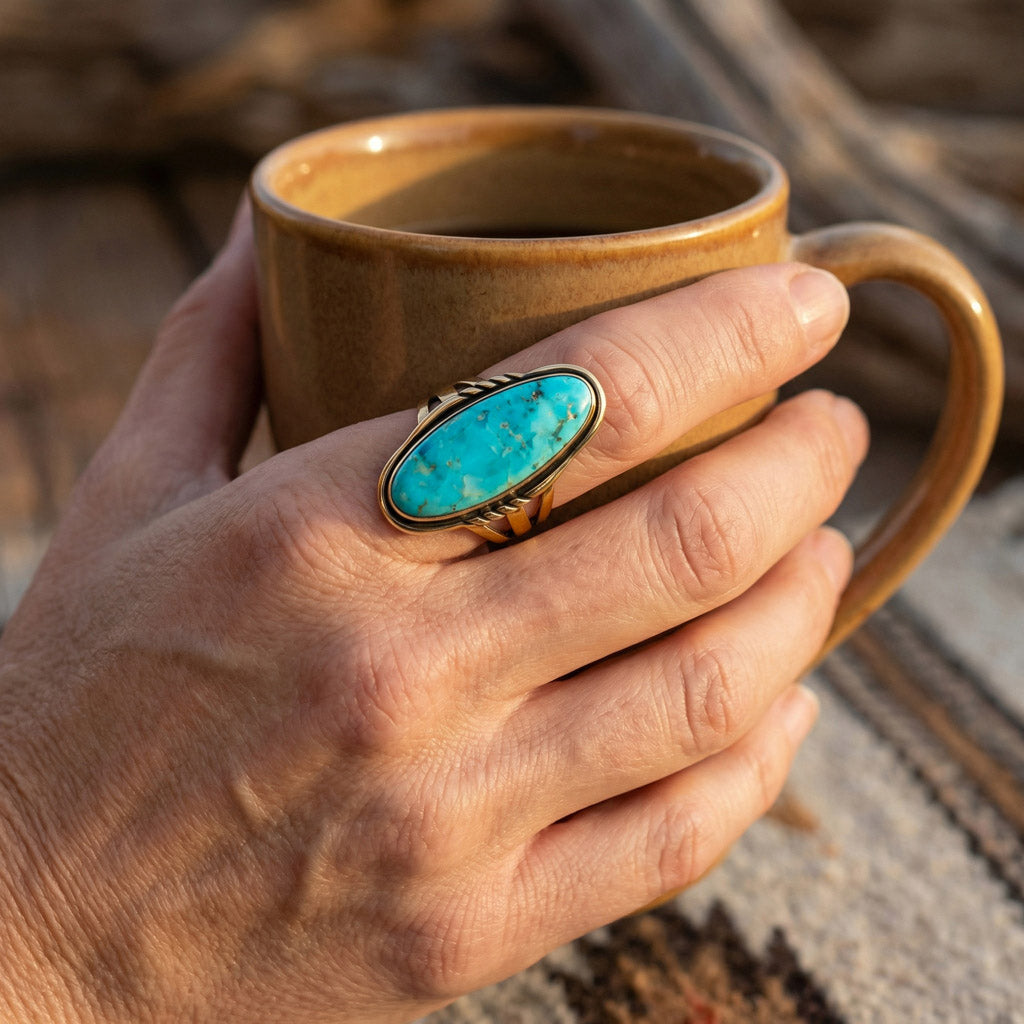 Turquoise Ring GoldCopper™ R2696-GB-C75