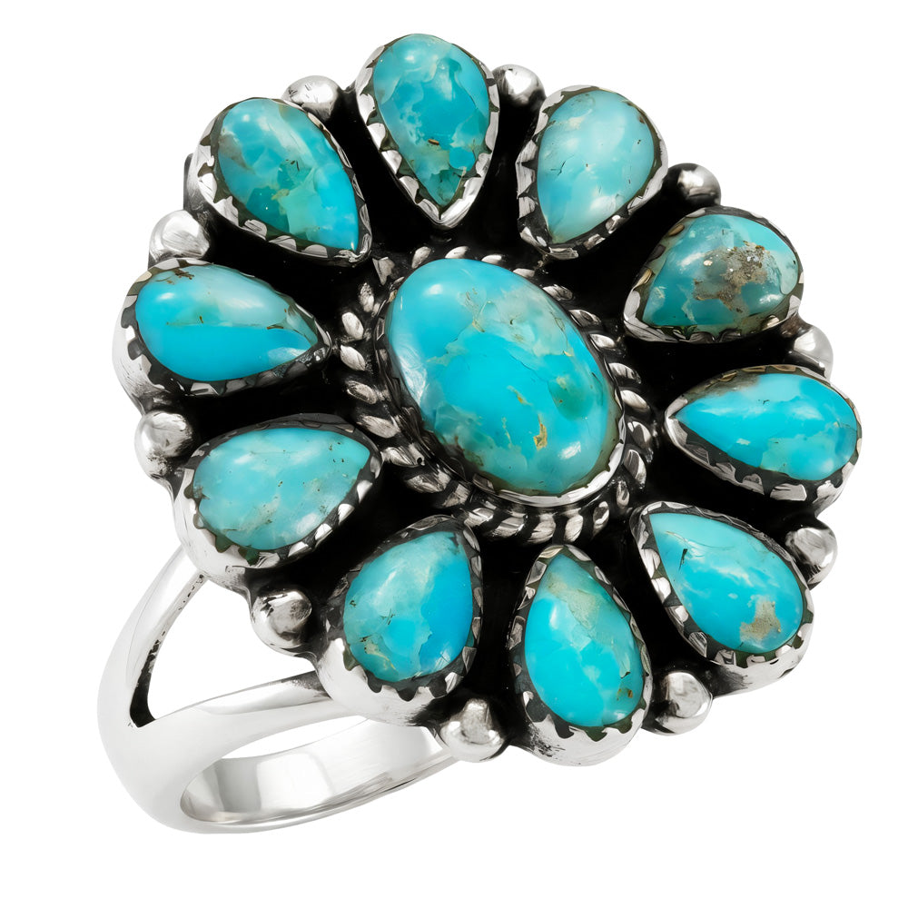 Turquoise Ring Sterling Silver R2697-C75