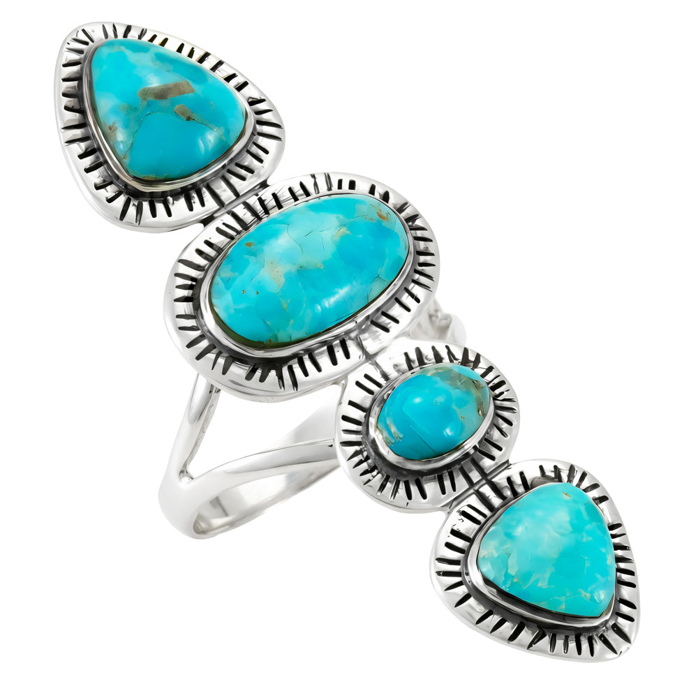 Turquoise Ring Sterling Silver R2698-C75