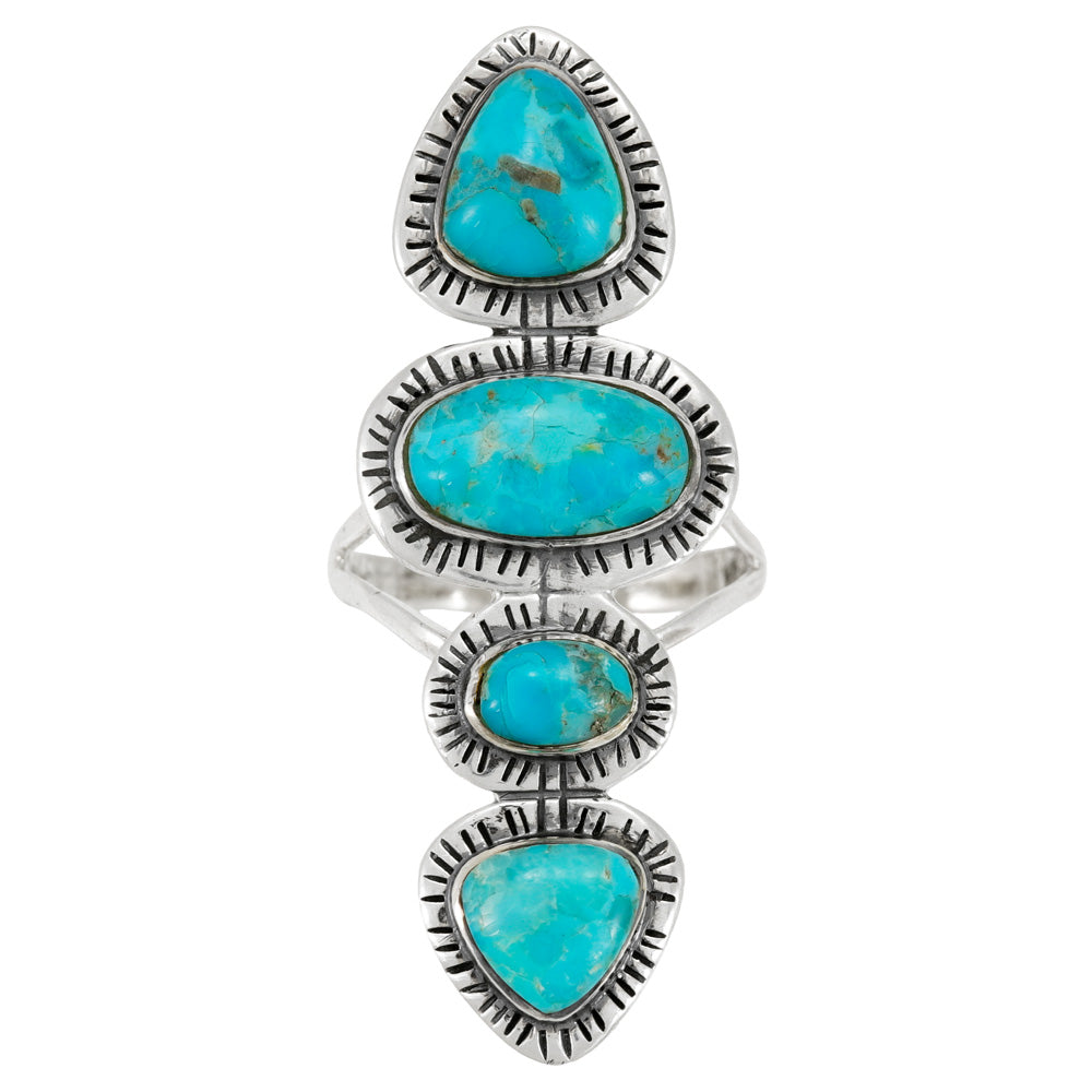 Turquoise Ring Sterling Silver R2698-C75