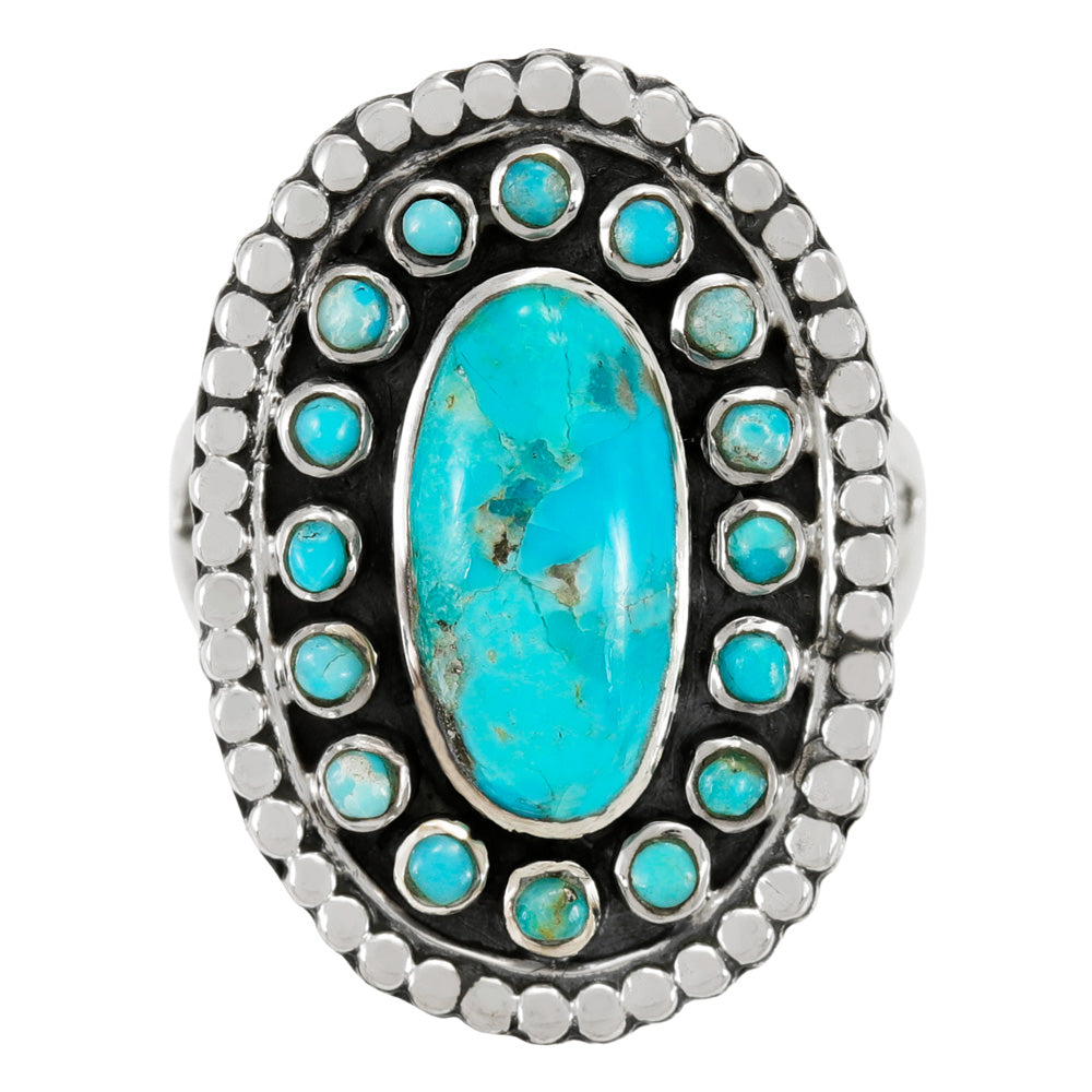 Turquoise Ring Sterling Silver R2699-C75